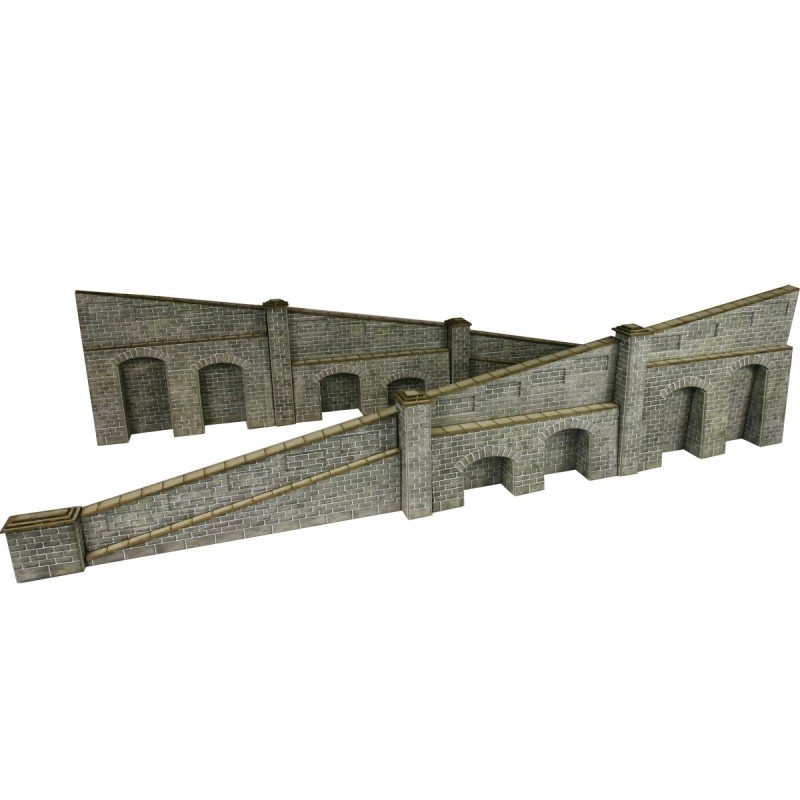 PO249 OO Gauge Stone Tapered Retaining Wall
