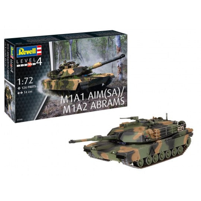Revell 1:72 M1A1 AIM(SA)/M1A2 Abrams