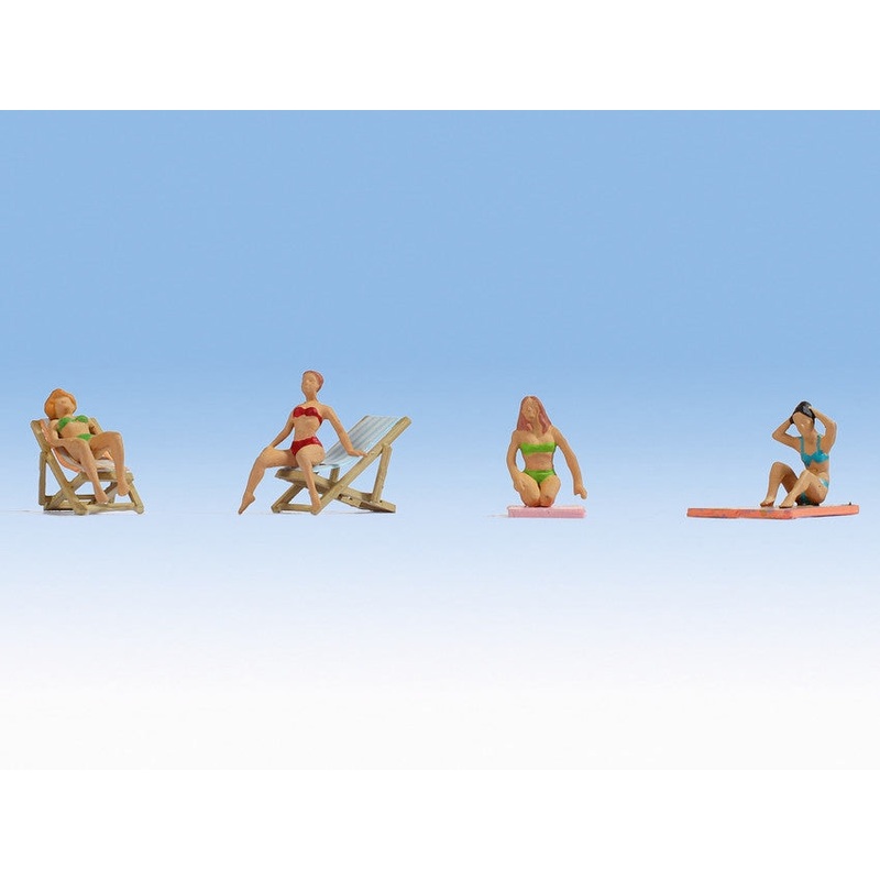 Noch TT:120 N45851 Sunbathers (4) Figure Set