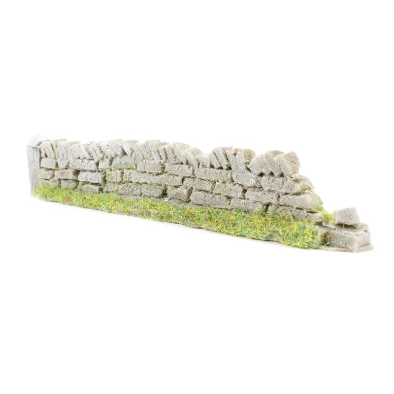 OO Gauge Old Damaged Roadside Walling