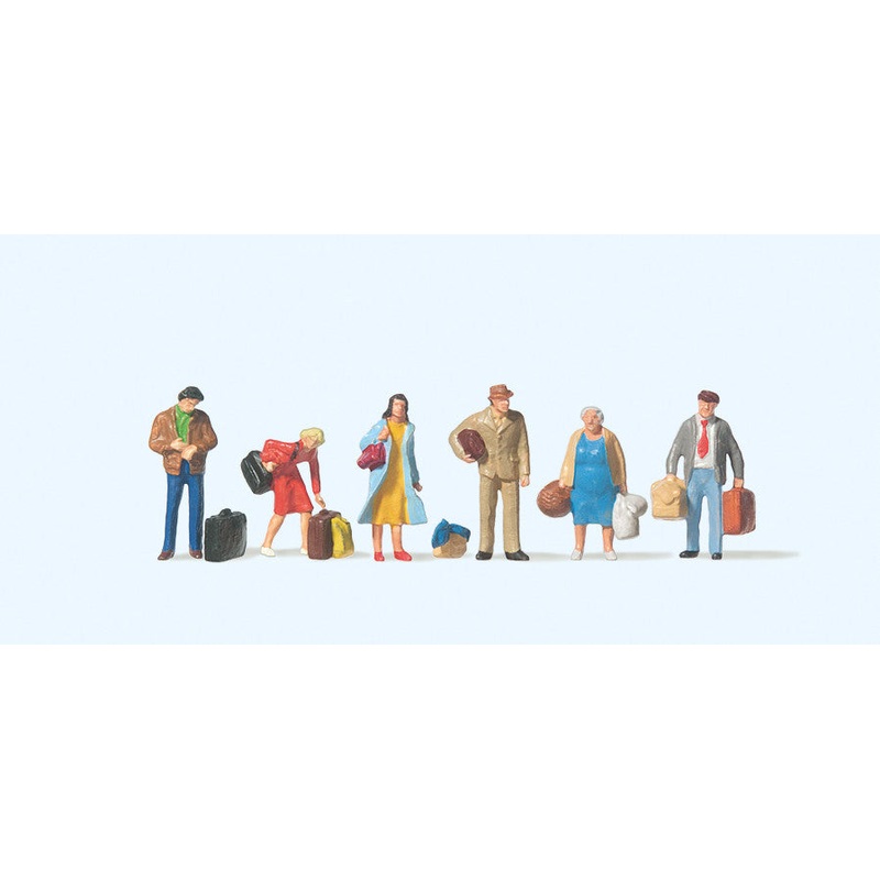 Preisser PR75001 TT:120 Passengers Waiting (6) Figure Set