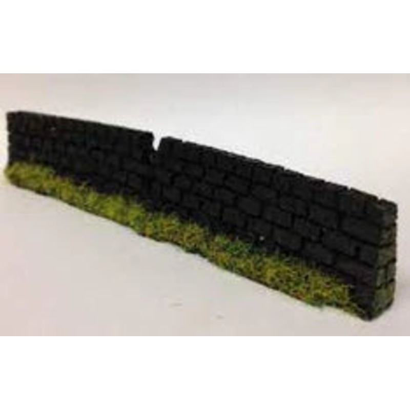 PW3DBDAM OO Old Damaged Dark Brown Garden Walling