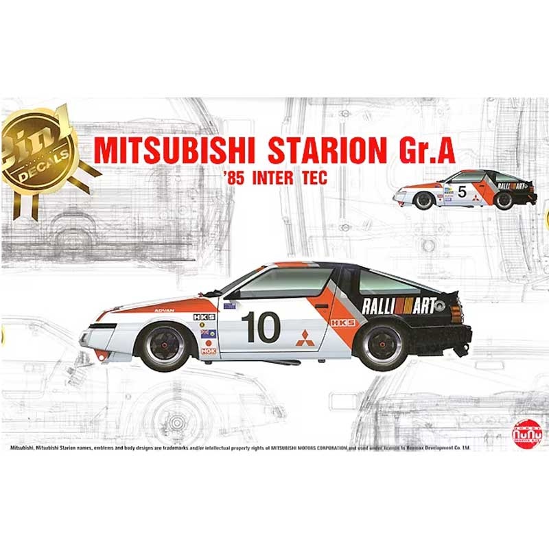 SALE- NuNu PN24031 1/24 Mitsubishi Starion Gr.A ’85 Inter Tec