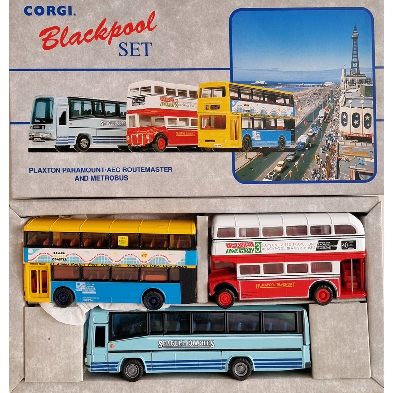 Corgi 97064 3 Bus Blackpool Set