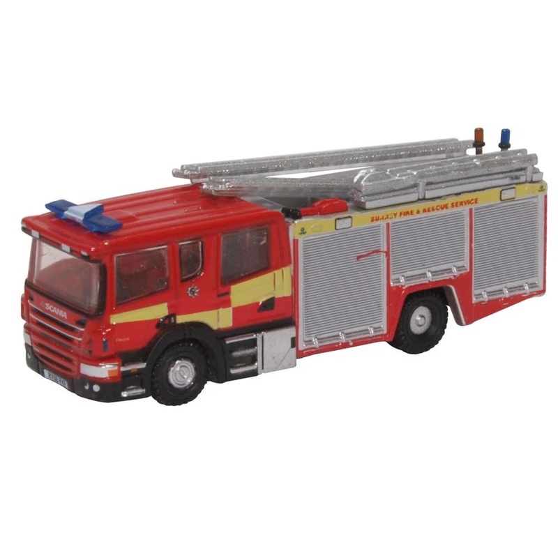 Oxford Diecast Scania Pump Ladder Surrey Fire & Rescue