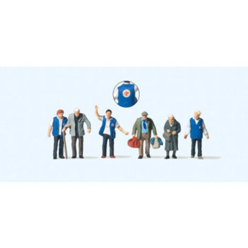 Preiser TT:120 75046 Travellers Aid (6) Figure Set