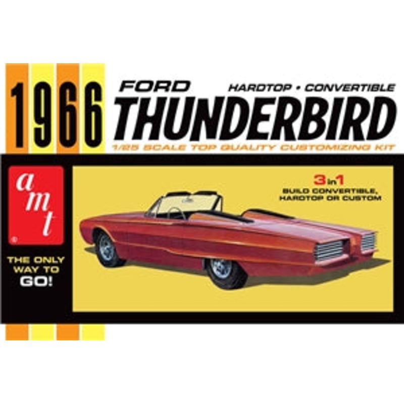 AMT 1:25 1966 Ford Thunderbird Hardtop/Convertible 3-in-1