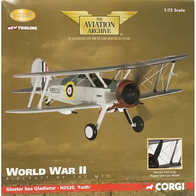 Corgi AA36203 Gloster Sea Gladiator N5520 Faith