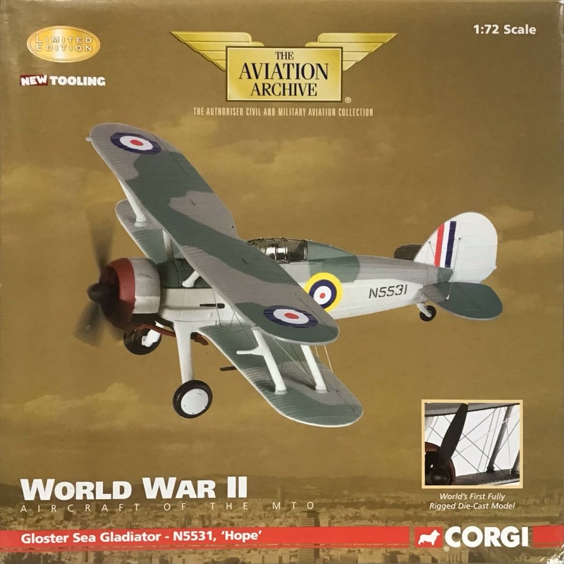 Corgi AA36203 Gloster Sea Gladiator N5531 ‘Hope’