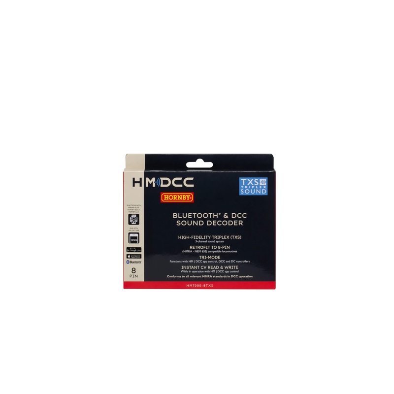 Hornby R7336 HM7000-8TXS: Bluetooth & DCC Sound Decoder (8-pin)