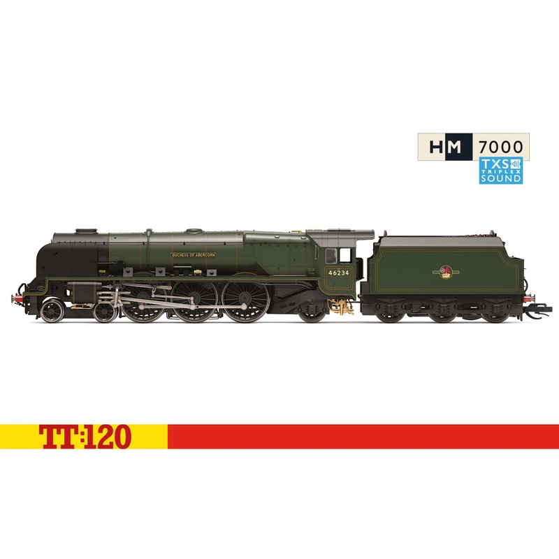 Hornby TT120 – TT3012TXSM BR (Late), Princess Coronation, 4-6-2, 46234, ‘Duchess of Abercorn’ – Era 5 – Sound Fitted