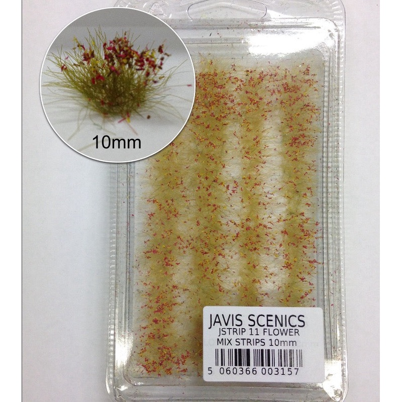 Javis Static Grass Strips – Flower Mix 10mm