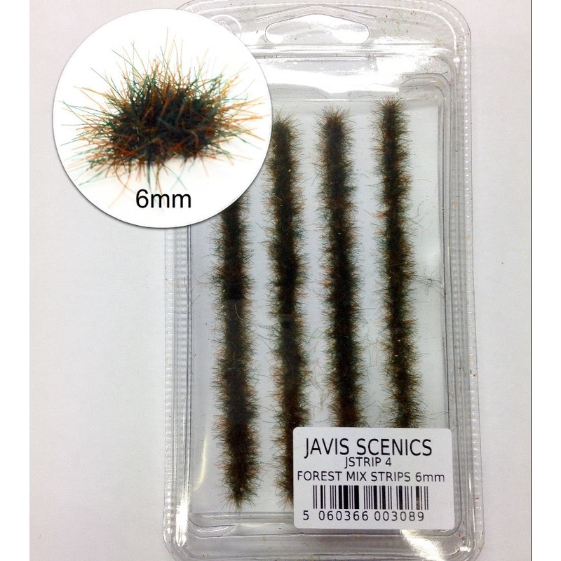 Javis Static Grass Strips – Forest Mix 6mm