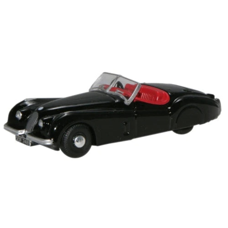 Oxford Diecast XK120 Black – 1:76 Scale