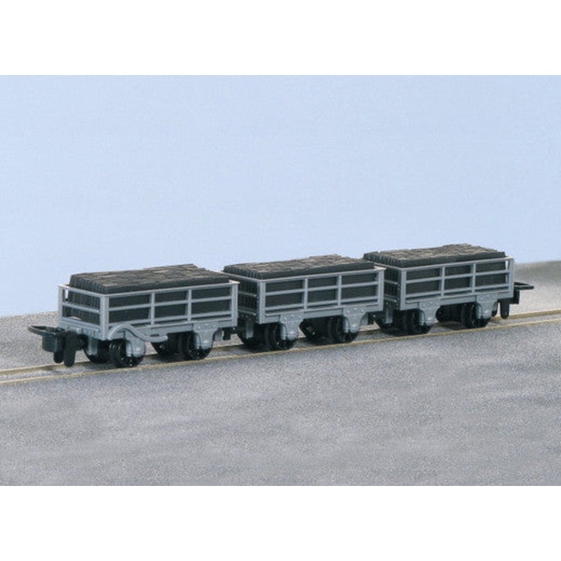 Peco OO-9 GR-321 FR 2 Ton Slate Wagon Un-Braked X 2, Braked x 1