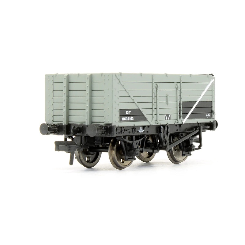 Bachmann 37-081A 7 Plank End Door Wagon BR Grey
