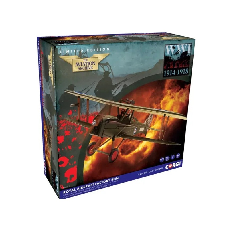 Corgi AA37711 SE5a Biplane – RAF No 74Sqn – Maj. Keith Logan Caldwell