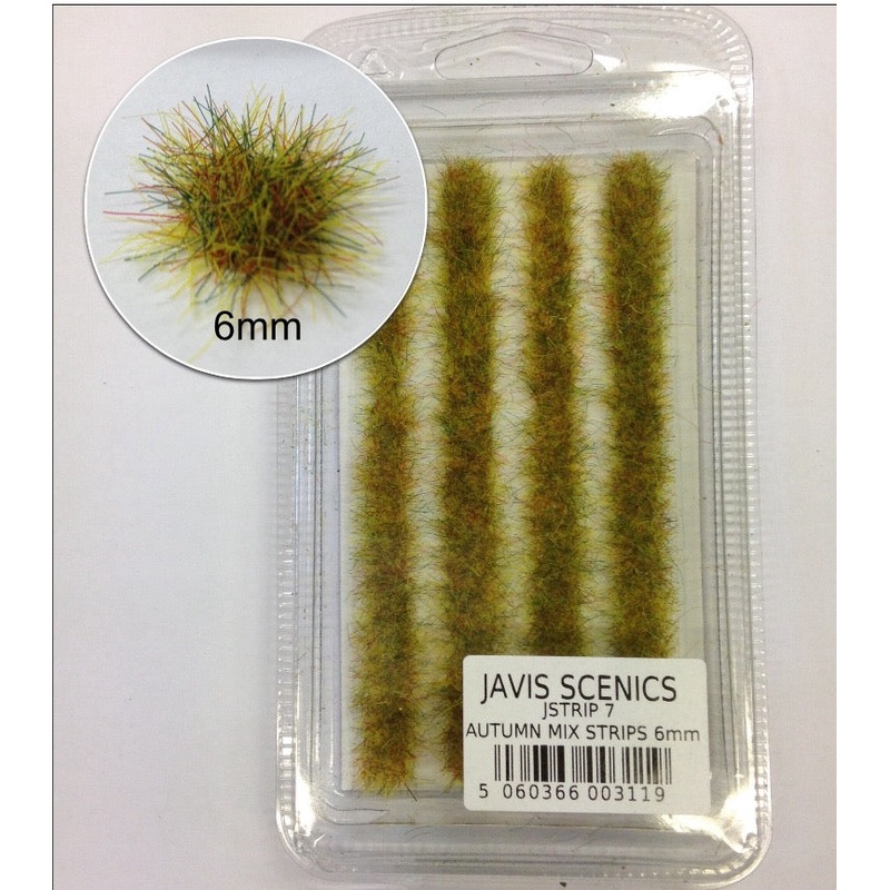 Javis Static Grass Strips – Autumn Mix 6mm