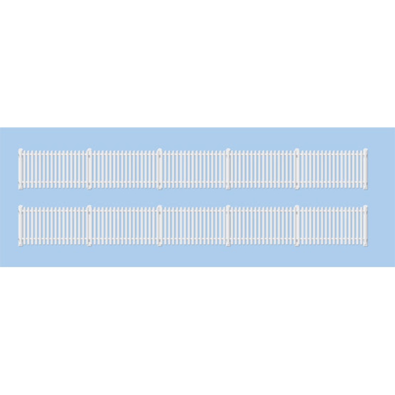 Ratio OO Gauge 421 GWR Station Fencing White (straight only)