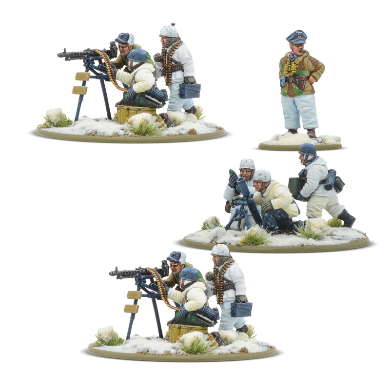 Bolt Action Fallschirmjager Winter Heavy Weapons Platoon