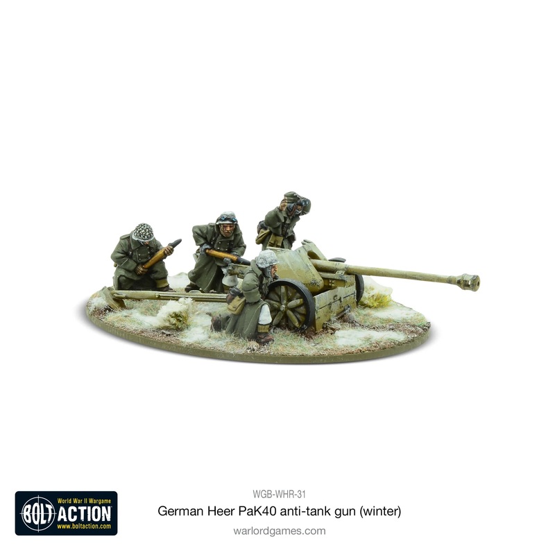 Bolt Action FJ Winter 75mm Pak 40 Anti Tank Gun