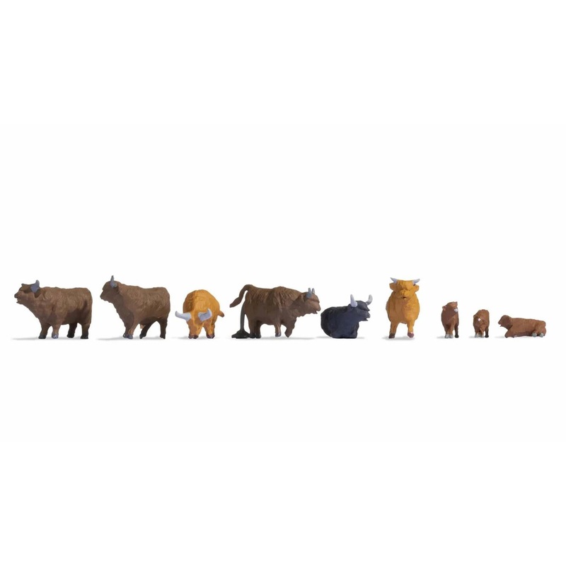 NOCH N15728 Highland Cattle (9) Figure Set