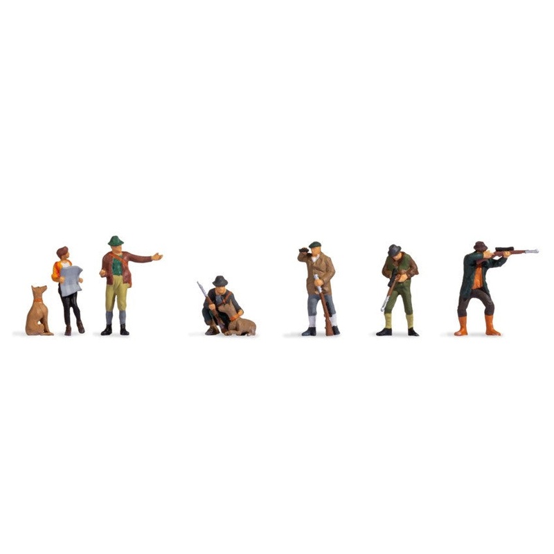 Noch TT:120 N45059 Hunters & Foresters (6) Figure Set