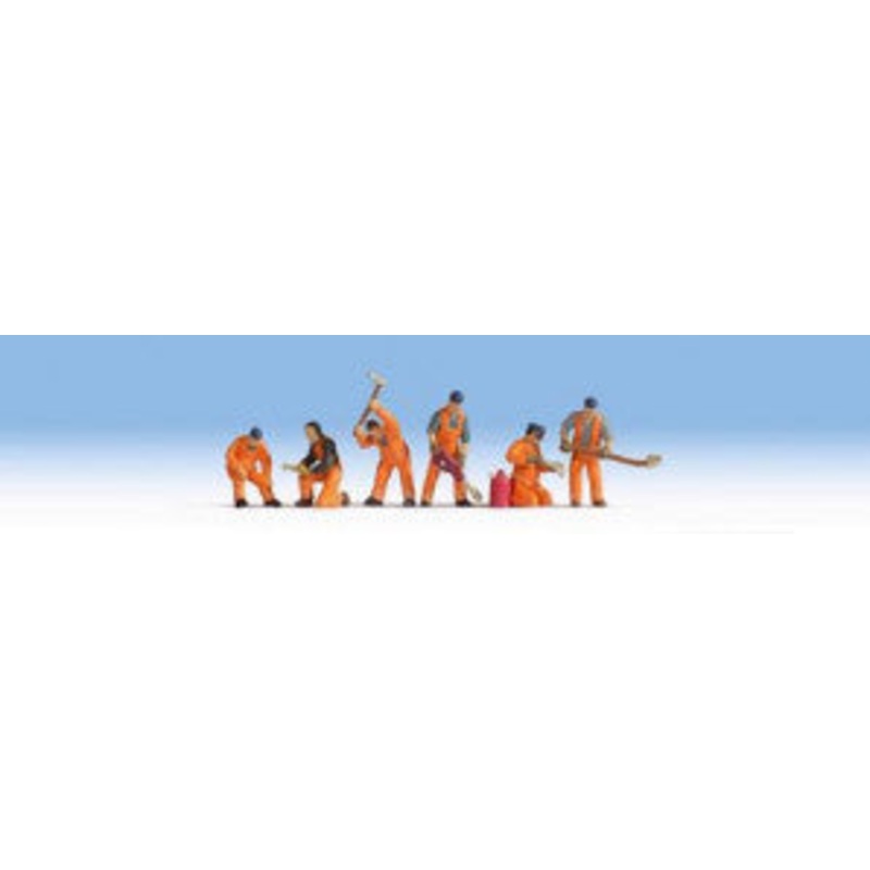 Noch TT:120 N45276 Railway Track Workers (6) Figure Set