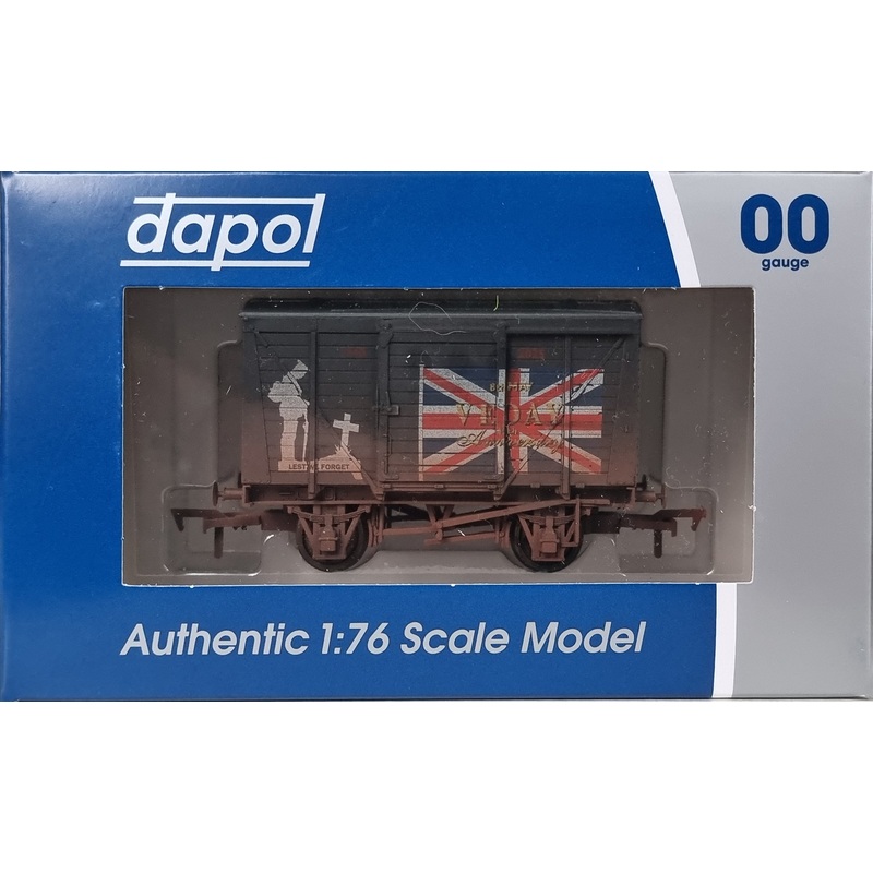 Dapol DA4F-011-149 Ventilated Van VE Day 80th Anniversary Army – Weathered