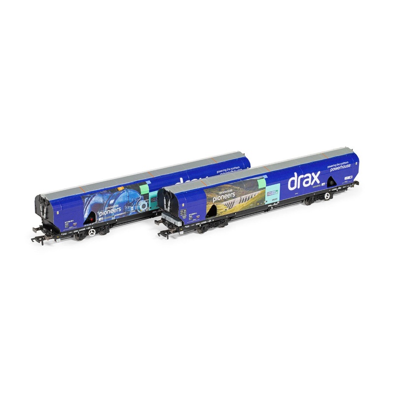SALE – Hornby Twin Pack R60176A Pack C Drax Biomass x 2-Wagons 83700698071-3 & 83700698009-3