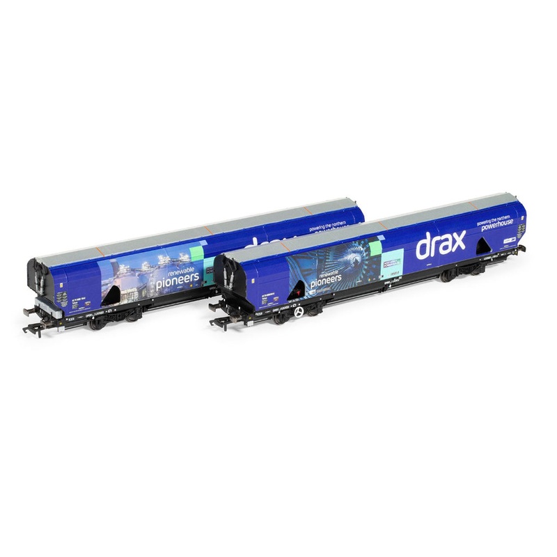 SALE – Hornby Twin Pack R60177A Pack D Drax Biomass x2-Wagons 83700698083-8 & 83700698158-8