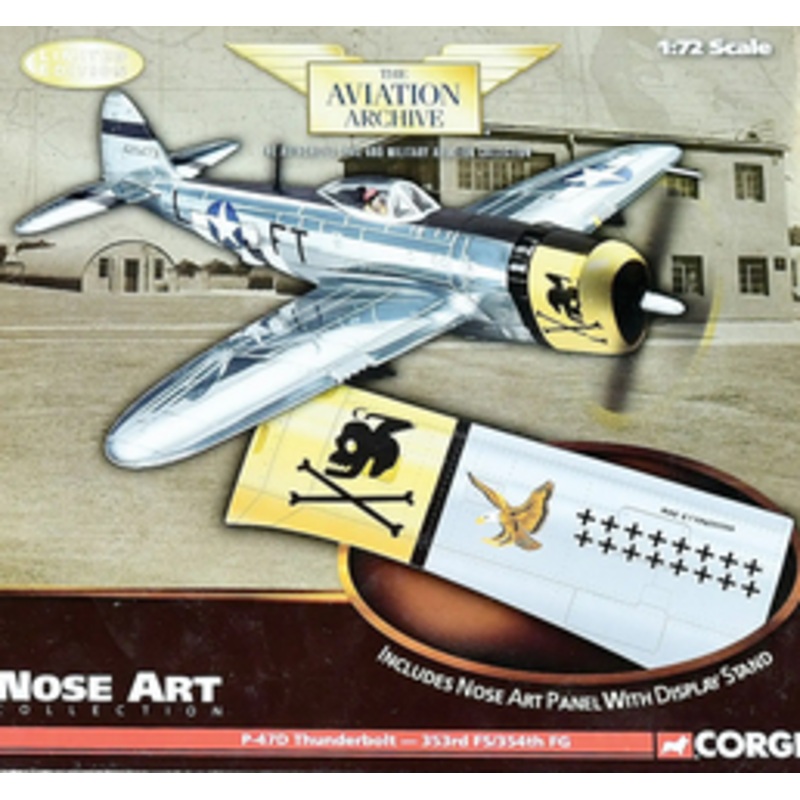 Corgi Aviation Archive US33811 P47-D Thunderbolt – Major Glenn Eagleston, 353rd FS/354th FG