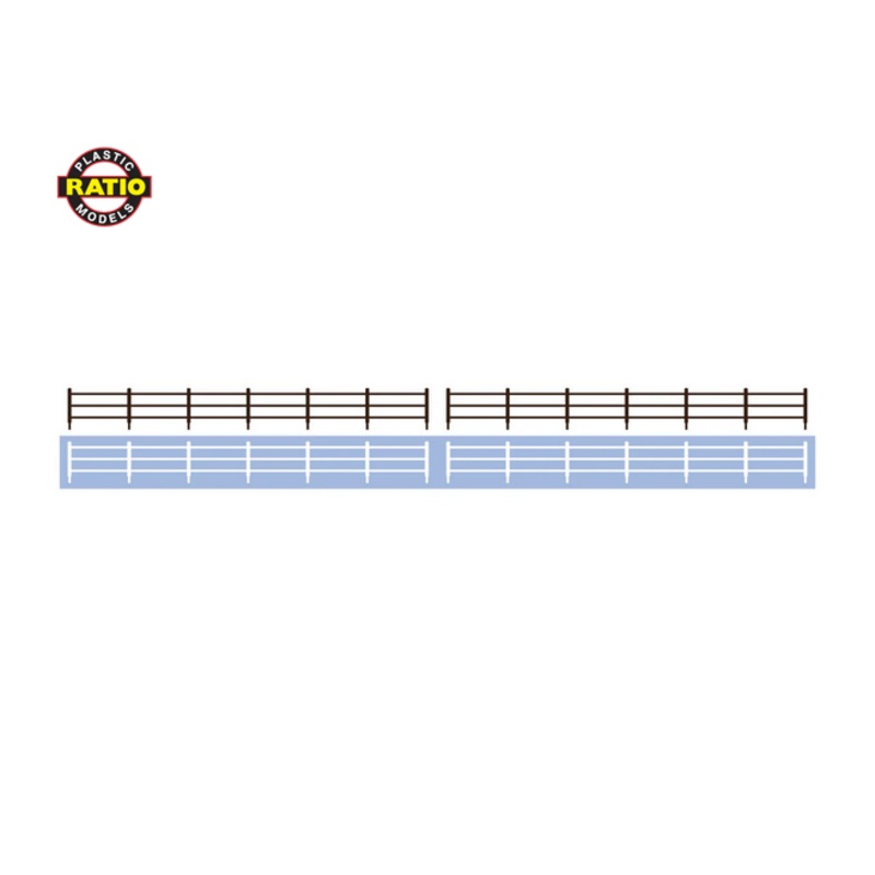 Ratio OO Gauge 217 Flexible Wooden Lineside Fencing – Brown