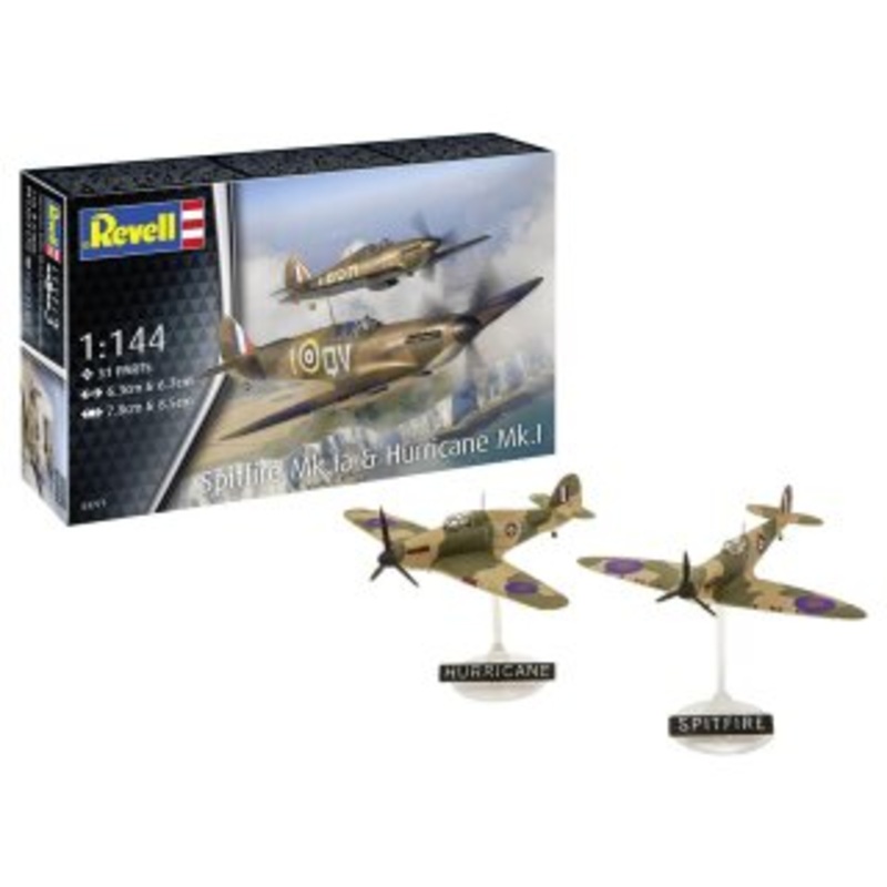 Revell 63771 1:144 Spitfire Mk.IA & Hurricane Mk.I