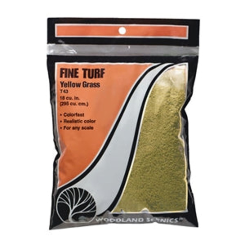 Woodland Scenics Yellow Grass Fine Turf Bag WT43