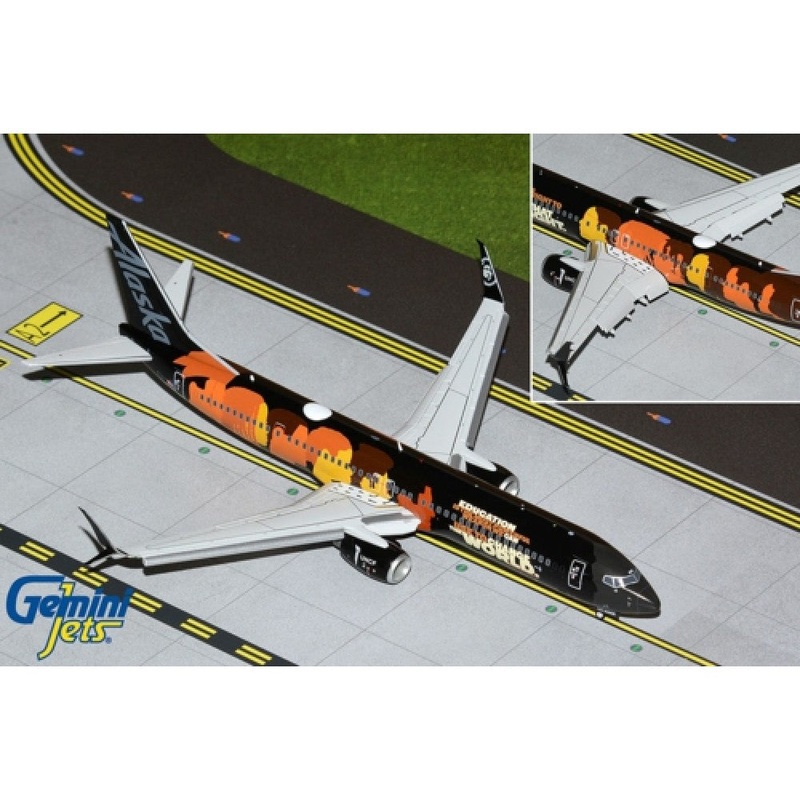 Gemini 200 Alaska Boeing 737-900ER 1:200 Scale die-cast model aircraft (item No: G2ASA1016F)