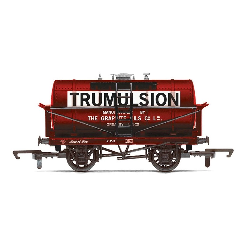 Hornby R60038 14T Tanker Wagon ‘Trumulsion’ Manufactured by Graphite Oils Co. LTD, Grimsby