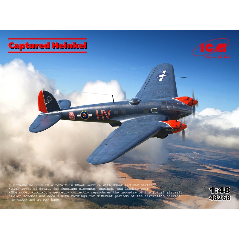 ICM 48268 1:48 Captured Heinkel