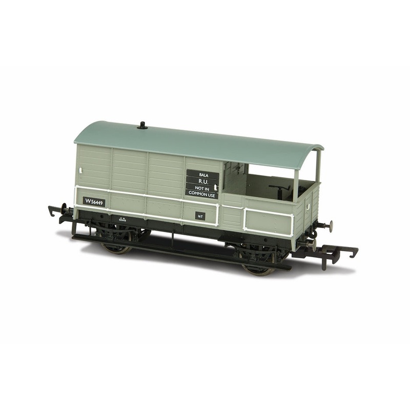 Oxford Rail BR Toad 4 Wheel Brake Van, Bala. Running No.56449