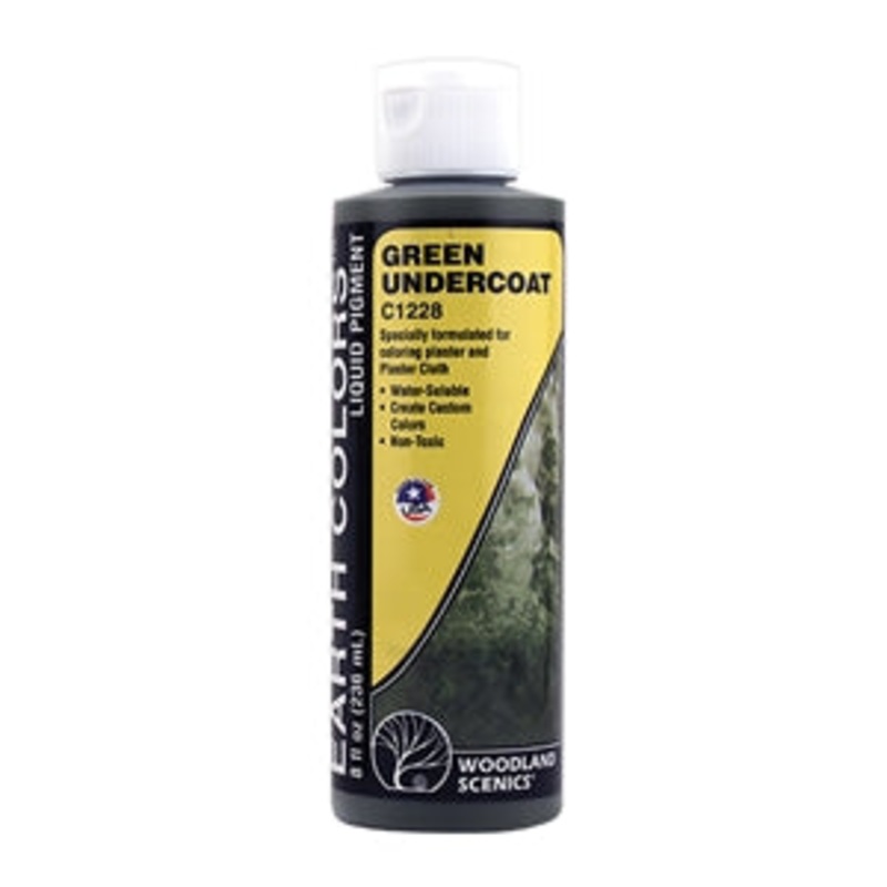Woodland Scenics Green Undercoat Earth Colours Liquid Pigment 8 Oz WC1228