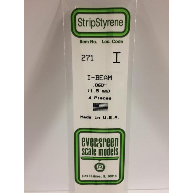 Evergreen 271 – 1.5mm I-Beam