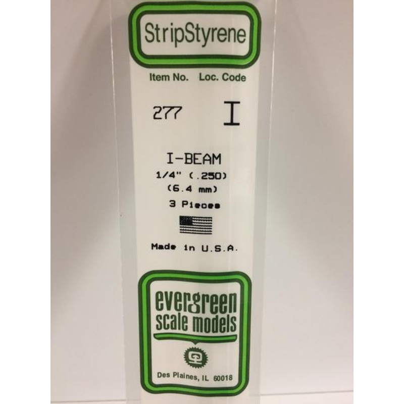 Evergreen 277 – 6.4mm I-Beam
