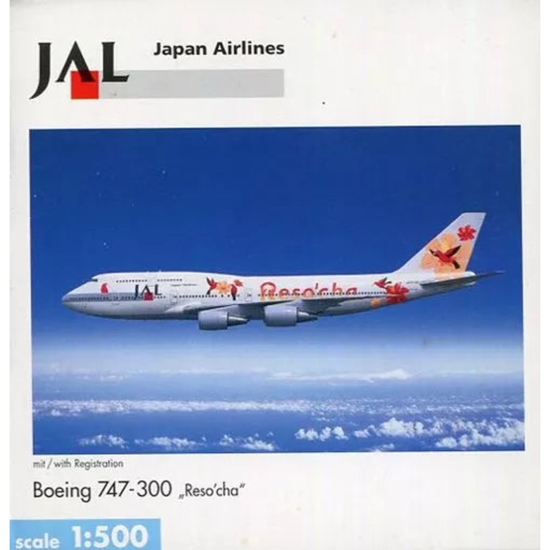 Herpa Wings 1:500 Japan Airlines Boeing 474-300 Reso’cha 503969
