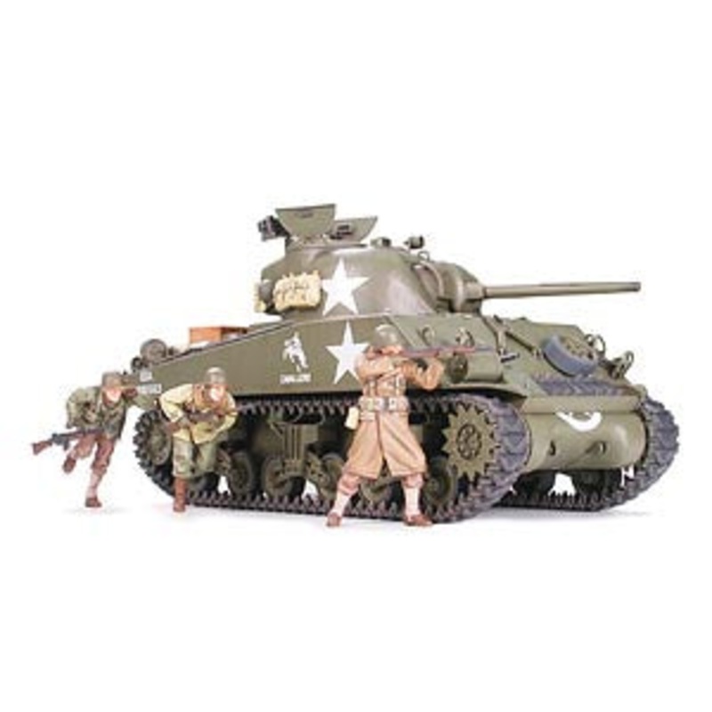 M4A3 Sherman w/75mm Gun & 3 figs.