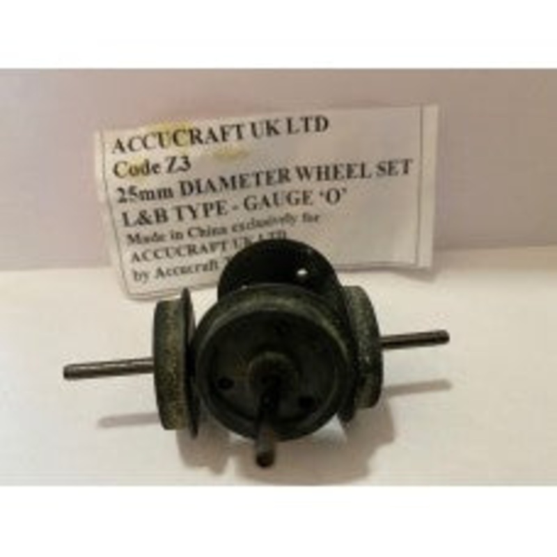 Accucraft Z3 25mm diameter wheel set 32mm Gauge