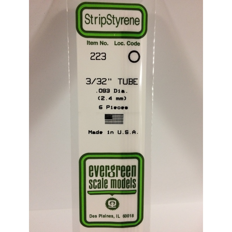 Evergreen 223 – 2.4mm Tube