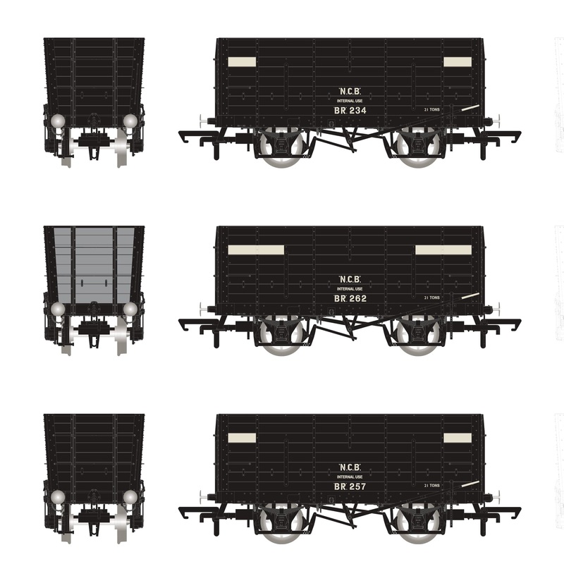 P7 Hopper – NCB (Brodsworth) Black, with white planks – Triple Pack