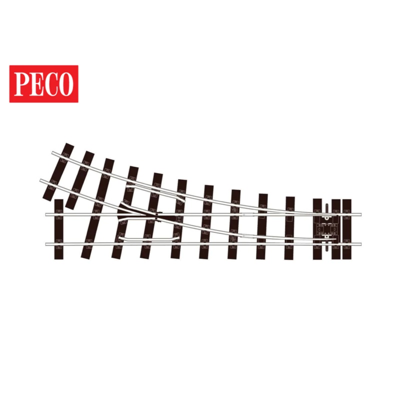 Peco SLE-691 Small radius R/H turnout electrofrog