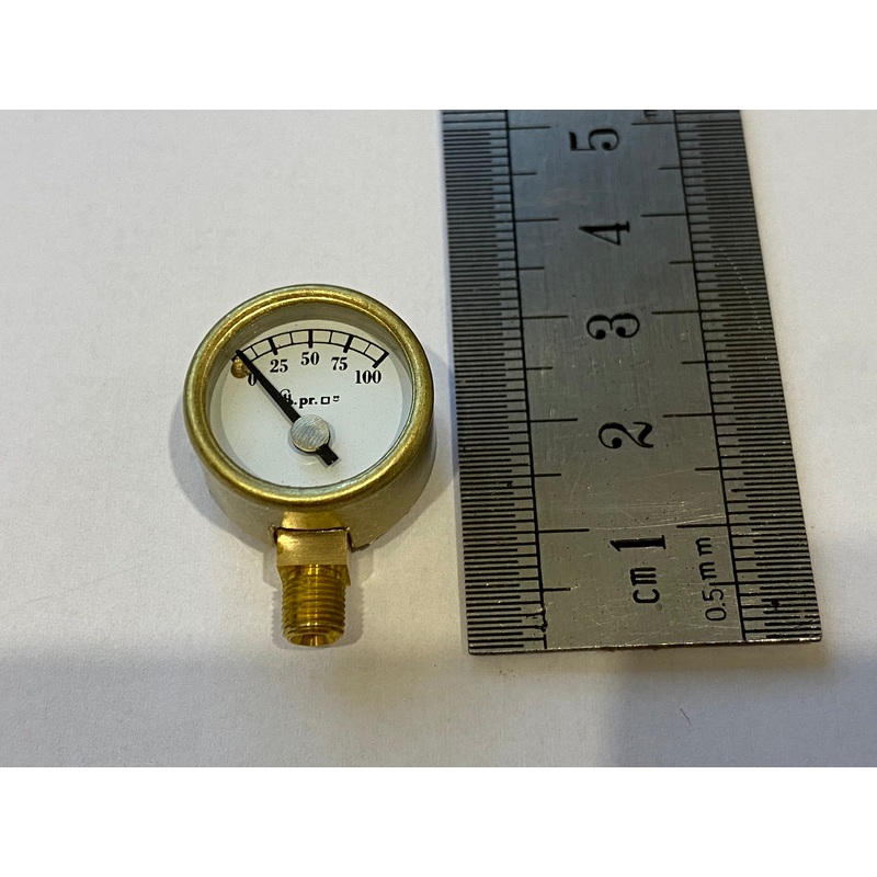 Pressure Gauge for Accucraft 3/4 inch 0-100psi  5mmx0.5mm