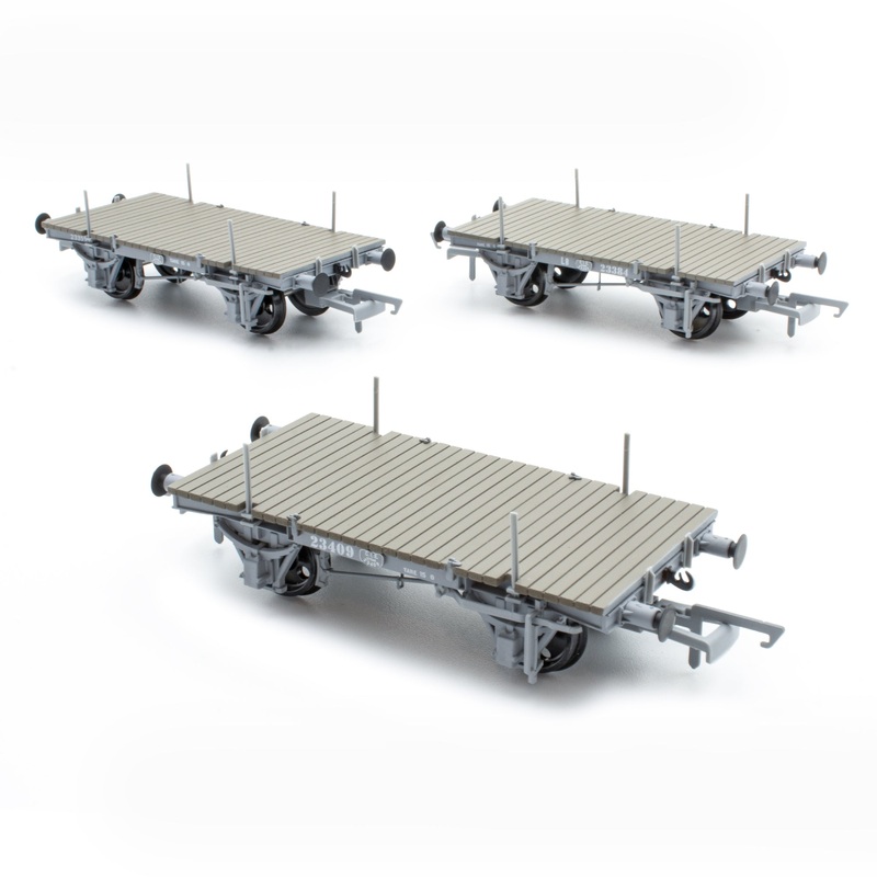 CIE LB Flat Wagon – Flying Snail/Roundel – Pack 2